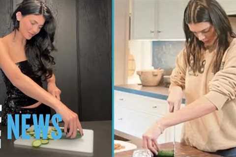 Kylie Jenner TROLLS Kendall Jenner Over Viral Cucumber Cutting Video | E! News