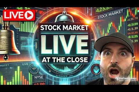 STOCK MARKET LIVE At The Close: What Happened In The Stock Market Today &amp; How To Make Money..