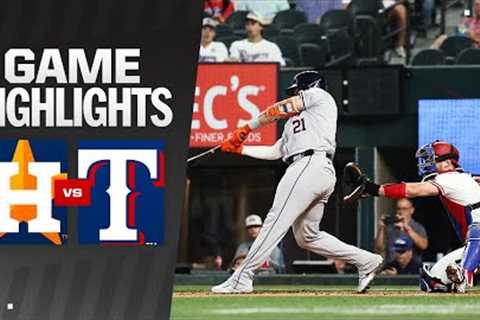 Astros vs. Rangers Game Highlights (8/5/24) | MLB Highlights