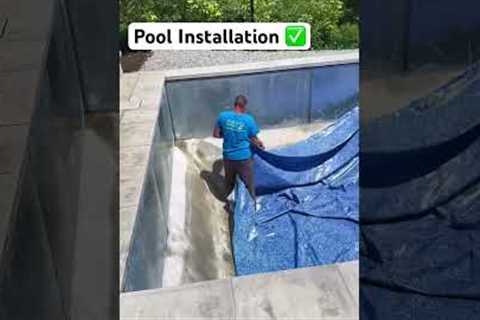 NEW Pool Installation for Summer Time #landscape #pool #renovation