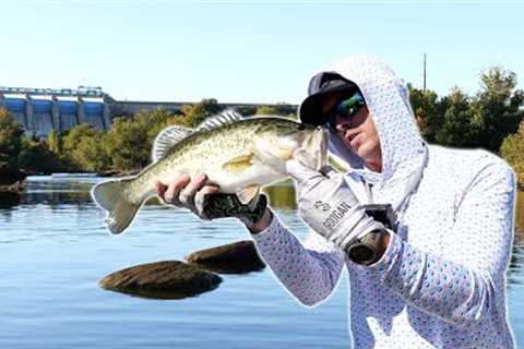 Fishing a River Below a Gushing Dam!