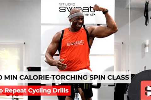 30 Min Spin Class - Calorie Torcher! (No Repeat Cycling Drills)