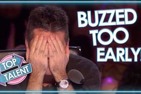 When Judges BUZZ TOO EARLY on Britain's Got Talent!