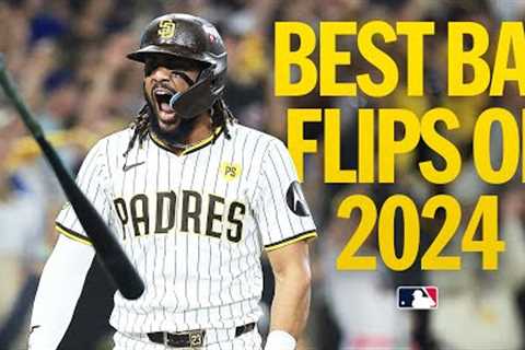 The BEST bat flips from 2024! (Ft. Tatis, Soto, Machado, J-Rod, Randy AND MORE!)