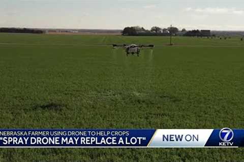 How a Beatrice farmer is using new drone technology to help crops