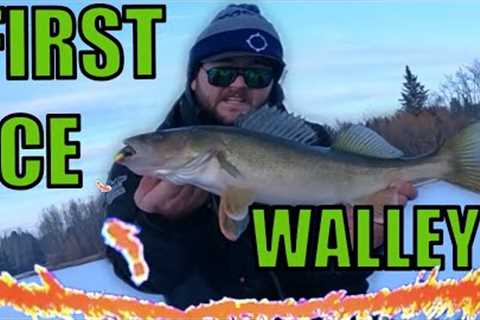 Early Ice Fishing for Walleye | ICE SEASON IS HERE!!