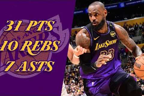 LeBron James 31 pts 10 rebs 7 asts vs Magic 24/25 season