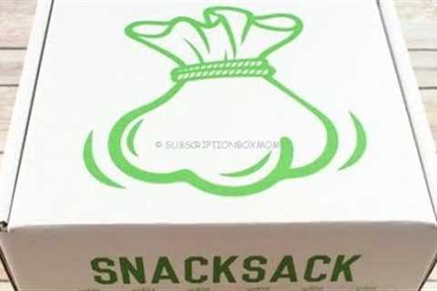 SnackSack November 2017 Gluten Free Snack Subscription Box Unboxing + Coupon @getsnacksack