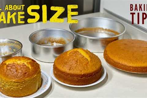 All About Cake Size | Baking Tips for Beginners | Baking Tips &amp; Tricks | Tips to make a perfect ..