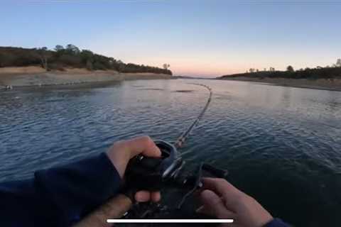 Striper fishing with glide baits | hogan lake | valley springs ,CA