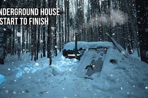 Building a house underground from start to finish. 6 months in 40 minutes. Short version.