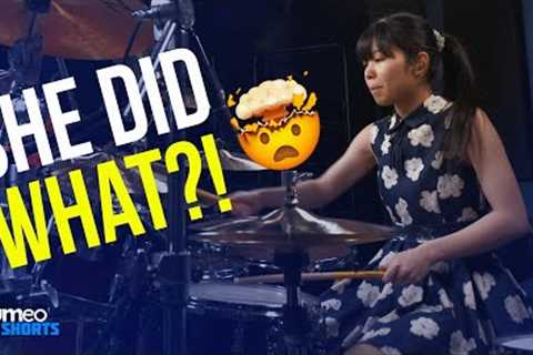 Polite drummer rudely shows off #shorts