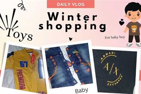 winter shopping for baby | mini shopping haul | baby boy toys 🚓✈🏌🏏