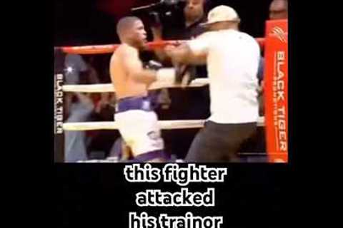 this fighter attacked his trainor #shortvideo #subscribe #shortsfeed #shorts #trending #viralvideo