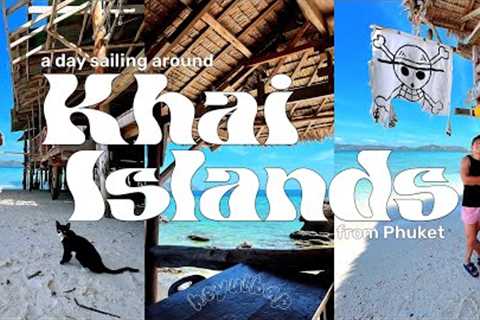 Khai Islands half-day longtail boat tour from Phuket! Cat Island! Thailand vlog