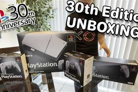 Unboxing PS 30th Anniversary PS5 Slim & Accessories!