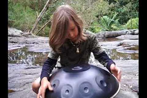 10 year old Handpan Prodigy - Sunnisessionz plays his own composition 'Delusion'