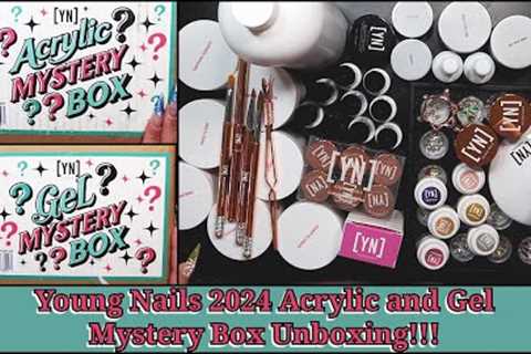 Young Nails 2024 Acrylic and Gel Mystery Box Unboxing!!!