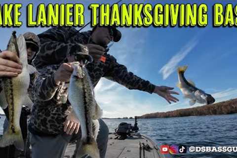 Lake Lanier Thanksgiving Bass Fishing