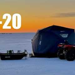 Fishing Upper Red Lake in Brutally Cold Temperatures