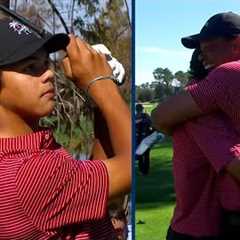 Charlie Woods makes first-ever HOLE-IN-ONE at PNC Championship | 2024