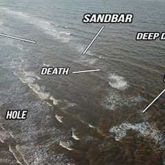 How to Read The Beach - An Aerial View Over the Surf (Surf Fishing)