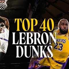 LeBron James' TOP 40 Dunks as a Laker