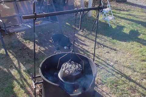 Dutch Over Campfire Turkey Dinner!