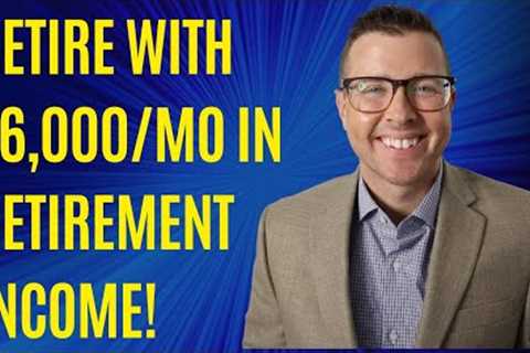 Retire Early With $6,000/month in Retirement Income, How Much Do I Need Saved?