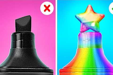 FUNNY PARENTING HACKS FOR ALL OCCASIONS | Cool 3D Pen Ideas &amp; Cardboard Crafts By 123 GO Like!