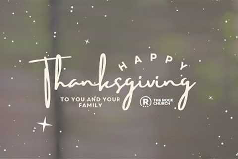 Thanks Giving At The Rock