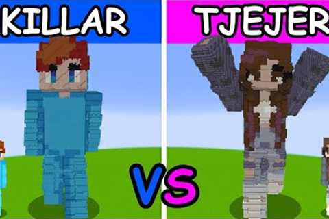 Killar VS Tjejer Staty Build Battle!