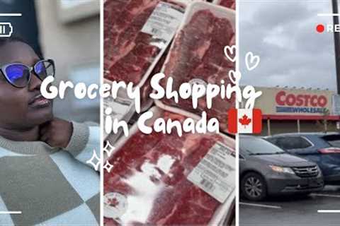 Monthly grocery shopping in Canada | Costco shopping vlog Canada | Living in Canada