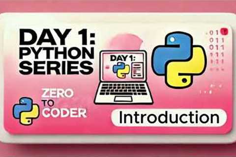 Python Full Course For Beginners😎 | Programming Tutorial (UG) | Python Series Day 1-Introduction