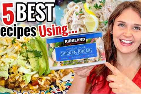 5 BEST Ways To Use Canned Chicken | Tasty Chicken Recipes Made EASY | Julia Pacheco