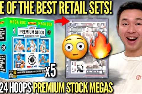 FINALLY A GOOD RETAIL SET (HOT)! 🥵 2023-24 Panini NBA Hoops Premium Stock Basketball Mega Box..
