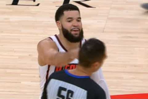 Fred VanVleet pokes ref in the head and calls him a b*tch after ejected 😳