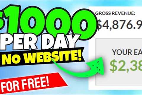 Make $1000/Day For FREE Jvzoo Tutorial (NO WEBSITE Needed)