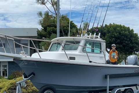First Boat Trip to Catalina Island on our new 2021 Parker 2320 - Searching for Bluefin Tuna