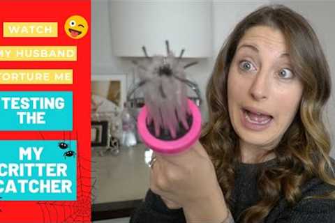 GREAT TO TORTURE YOUR SPOUSE || TRYING MY CRITTER CATCHER || AMAZON PRODUCT REVIEW | JACKELYN SHULTZ