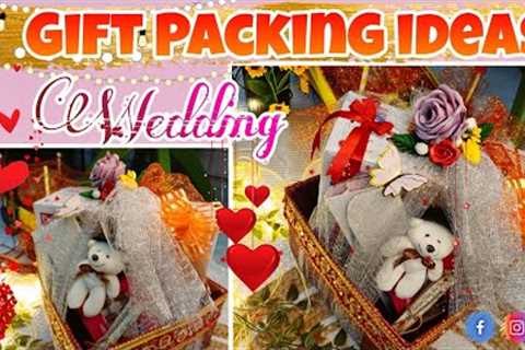 Wedding Gift Hamper Ideas🤩/Customized wedding Gift Hamper 🎁/DIY Gift Packing Idea #giftideas #gift
