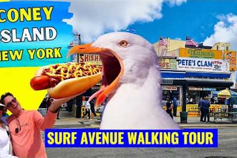 Come with us to Coney Island Surf Avenue -  Walking Tour - Coney Island New York