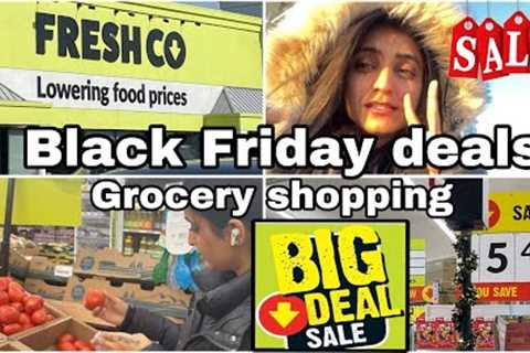 Black Friday deals in freshco 🇨🇦| Canada | Grocery shopping | 2024 | Calgary | Toronto | Sale 🇨🇦