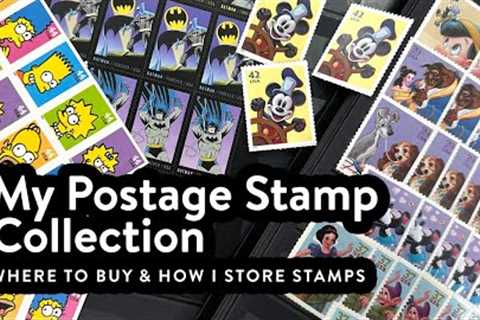 My Postage Stamp Collection - Stamps I Use for Mail Art, Where I Buy Stamps & Store Them