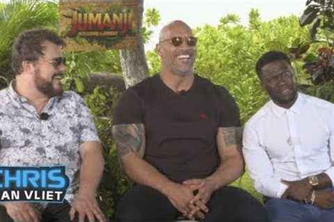The Rock, Kevin Hart &amp; Jack Black attempt the People's Eyebrow, Would Dusty Rhodes beat The..