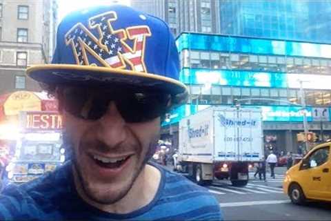Overly Excited Tourist Goes Berserk In New York City