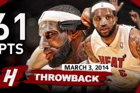 The Game MASKED LeBron James BECAME a LEGEND 2014.03.03 vs Bobcats - 61 Points, EPIC NIGHT!