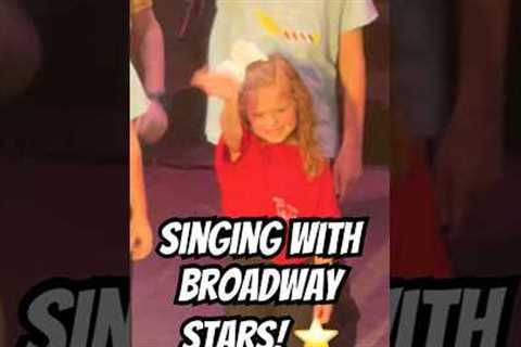 SINGING with BROADWAY STARS! ⭐️ #broadway #musicaltheatre #sing #song #shorts #fun #wow #fame #rent
