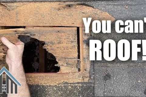 How to roof? You can't! Replace architect shingles and plywood.