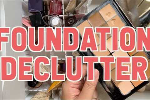 Makeup Declutter! | Foundations